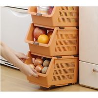 イノマタ化学 #1260 じゃが玉ストッカー オレンジ 1個（直送品）