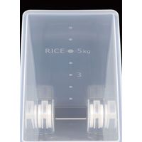 イノマタ化学 #1254 袋ごと 米びつ 5kg クリアー 1個