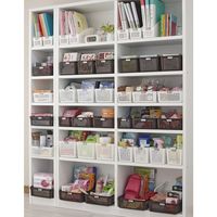 イノマタ化学 ネームバスケット ワイド ブラウン #4582 1個