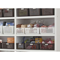 イノマタ化学 #4585 ネームバスケット ロング ホワイト 1個