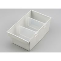 イノマタ化学 バスケット用仕切りL クリアー #4632 1セット(2個)