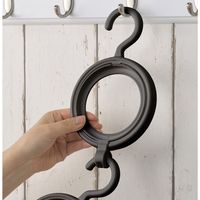 イノマタ化学 #6530 帽子ハンガー ブラック 1個