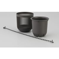 イノマタ化学 #7075 吊り鉢 ミニ ブラック 1個（直送品）