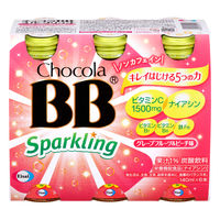 エーザイ　チョコラBB スパークリング グレープフルーツ＆ピーチ味 140ml　1セット（12本）　栄養ドリンク