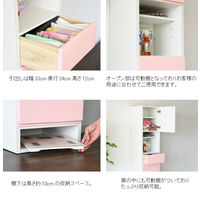 【軒先渡し】サン トイ ランドリーBOX 幅400×奥行400×高さ1800ｍｍ ピンク 45001 1台（直送品）