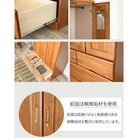 【設置込】サン オーシャン 服吊 衣類収納 幅1040×奥行580×高さ1830ｍｍ ナチュラル 15002 1台（直送品）