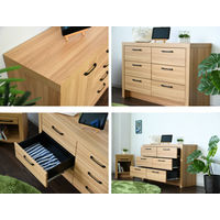 【軒先渡し】サン サブリナ チェスト 幅1195×奥行400×高さ780ｍｍ オーク 31109 1台（直送品）