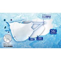 洗って使える不織布×ウレタンハイブリッドマスク 接触冷感 サイズ調整可能アジャスター付き 135×130mm(折りたたみ時) 熱中症対策 51922