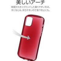 MSソリューションズ iPhone 12 mini 耐衝撃ソフトケース LP-IS20CRDCRD 1個