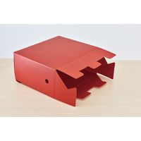 ライオン事務器 ボックスファイル テレネ ブルー A4サイズ フタ付き 持ち運び可能 BF-42TB 1冊