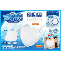 ひんやり冷感マスク 12枚セット(3枚入×4) ふつうサイズ 大人用 男女兼用 夏用 クールマスク 繰り返し洗える 伸縮性生地　マスク（直送品）