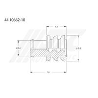 JTC 防水栓ブルー10個入り 44.10662-10 1個(10個)（直送品）