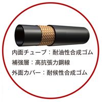 JTC 高圧ホースねじれ防止付 洲本タイプ 15m HA006D-15 1個（直送品）