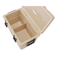 アイリスオーヤマ クーラーボックス CLー45 45L ベージュ 1個 ふたを外して洗える 抗菌加工（わけあり品）