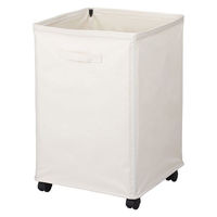 パール金属 ランドリーバスケット 76L ベージュ N-7895 1個（わけあり品）