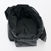 無印良品 撥水 中わた入り 巾着バッグ 黒 タテ３４×ヨコ２４×マチ２４ｃｍ 良品計画