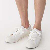 無印良品 メンズ 紳士 足なり直角 スニーカーイン ボーダー ２５～２７ｃｍ オフ白ボーダー 良品計画