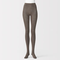 無印良品 レディース 婦人 足なり直角 かかとに合う タイツ 婦人Ｌ モカブラウン 良品計画