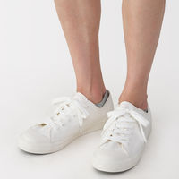 無印良品 メンズ 紳士 足なり直角 スニーカーイン ボーダー ２５～２７ｃｍ グレーボーダー 良品計画