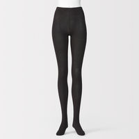 無印良品 レディース 婦人 足なり直角 かかとに合う リブ編みタイツ 婦人Ｓ コーヒーブラウン 良品計画