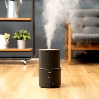 ライフオンプロダクツ ダブル抗菌 上部給水超音式波加湿器 PR-HF064-BK 1台