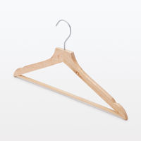 【まとめ買いセット】無印良品 節あり木製ハンガー 約幅４３ｃｍ ５本組 1セット（1個（5本組）×12） 良品計画