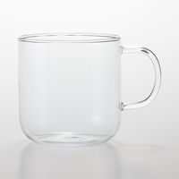 【まとめ買いセット】無印良品 耐熱ガラス マグカップ 約360ml 1セット（1個×12） 良品計画