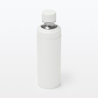 【まとめ買いセット】無印良品 ステンレス 炭酸にも使える 保冷ボトル 白 600mL 1セット（1個×6） 良品計画