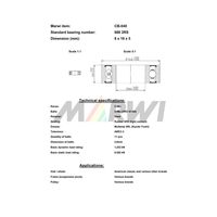 Marwi カートリッジベアリング CBー040 688 8×16×5 1セット(4個)（直送品）