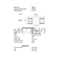 Marwi カートリッジベアリング CBー024 606 6×17×6 1セット(4個)（直送品）