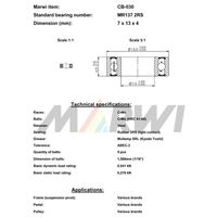 Marwi カートリッジベアリング CBー030 MR137 7×13×4 1セット(4個)（直送品）