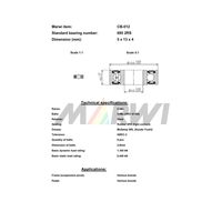 Marwi カートリッジベアリング CBー012 695 5×13×4 1セット(4個)（直送品）