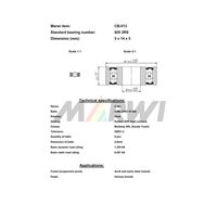 Marwi カートリッジベアリング CBー013 605 5×14×5 1セット(4個)（直送品）