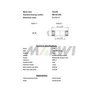 Marwi カートリッジベアリング CBー020 MR106 6×10×3 1セット(4個)（直送品）