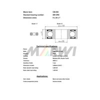 Marwi カートリッジベアリング CBー056 609 9×24×7 1セット(4個)（直送品）