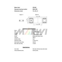 Marwi カートリッジベアリング CBー064 6900 10×22×6 1セット(4個)（直送品）