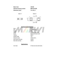 Marwi カートリッジベアリング CBー066 MR16100 10×28×8 1セット(4個)（直送品）