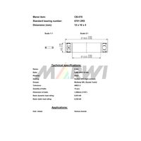 Marwi カートリッジベアリング CBー070 6701 12×18×4 1セット(4個)（直送品）