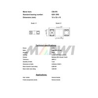 Marwi カートリッジベアリング CBー078 6201 12×32×10 1セット(4個)（直送品）