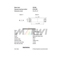 Marwi カートリッジベアリング CBー080 6702 15×21×4 1セット(4個)（直送品）