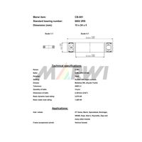 Marwi カートリッジベアリング CBー081 6802 15×24×5 1セット(4個)（直送品）