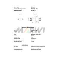 Marwi カートリッジベアリング CBー105 MR17287 17×28×7 1セット(4個)（直送品）