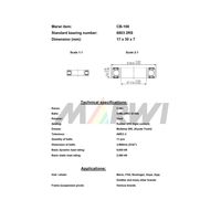 Marwi カートリッジベアリング CBー106 6903 17×30×7 1セット(4個)（直送品）