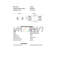 Marwi カートリッジベアリング CBー107 6003 17×35×10 1セット(4個)（直送品）