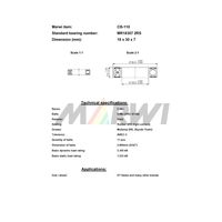 Marwi カートリッジベアリング CBー110 MR18307 18×30×7 1セット(4個)（直送品）