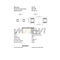 Marwi カートリッジベアリング CBー135 6004 20×42×12 1セット(4個)（直送品）