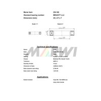 Marwi カートリッジベアリング CBー160 MR24377 24×37×7 1セット(4個)（直送品）