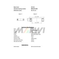 Marwi カートリッジベアリング CBー162 MR24378 24×37×8 1セット(2個)（直送品）