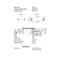 Marwi カートリッジベアリング CBー171 Junー05 25×37×6 1セット(4個)（直送品）