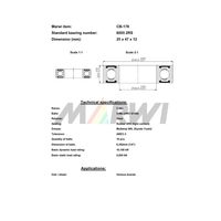 Marwi カートリッジベアリング CBー178 6005 25×47×12 1セット(4個)（直送品）